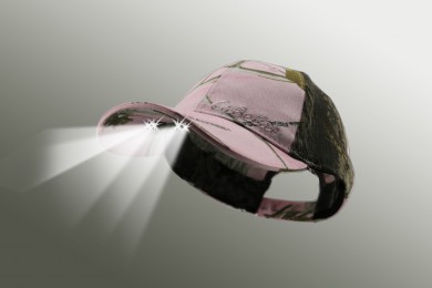 4 ultra led light realtree pink camo cap